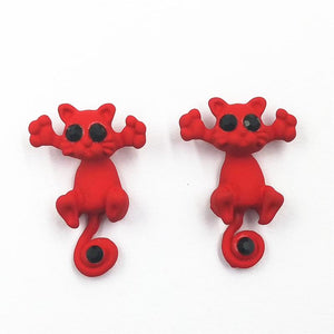 Trap Cat Stud Earrings