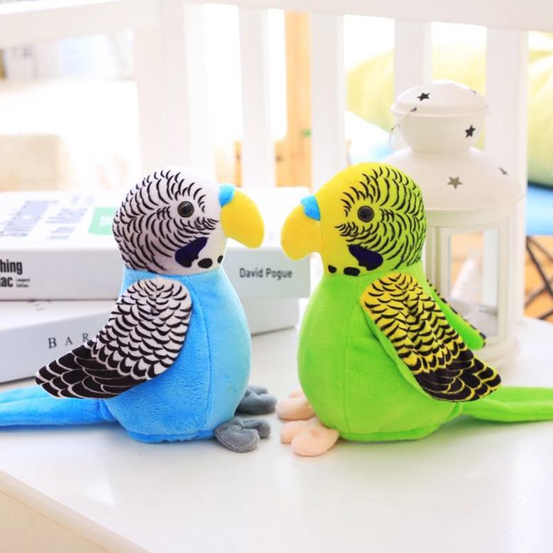 Bright-Colored Plush Parrot Toy