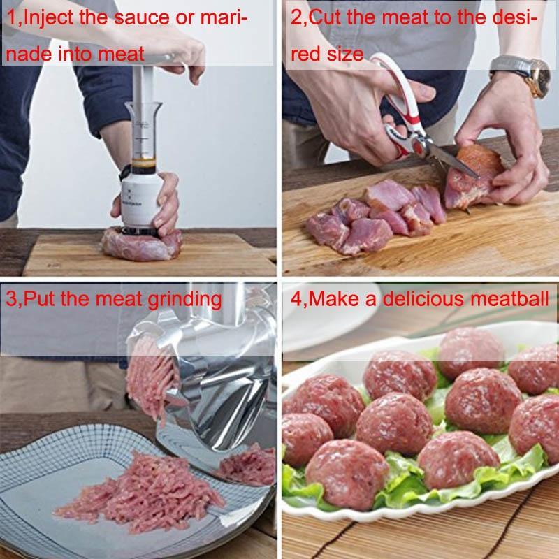 Multifunctional Sauce Infuser Meat Tenderizer