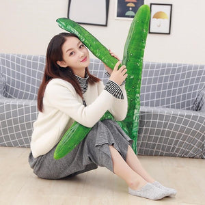 Cute-cumber Plush Pillow