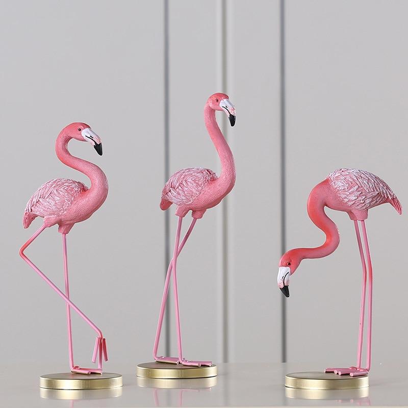 Pink Flamingo Desktop Figurines