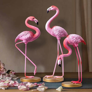 Pink Flamingo Desktop Figurines