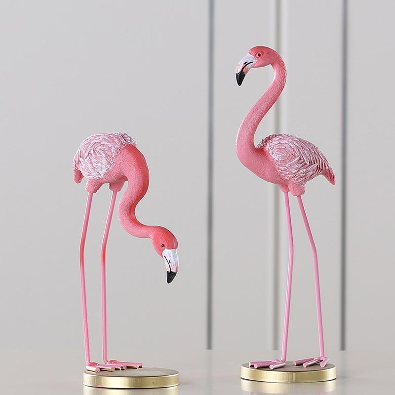 Pink Flamingo Desktop Figurines