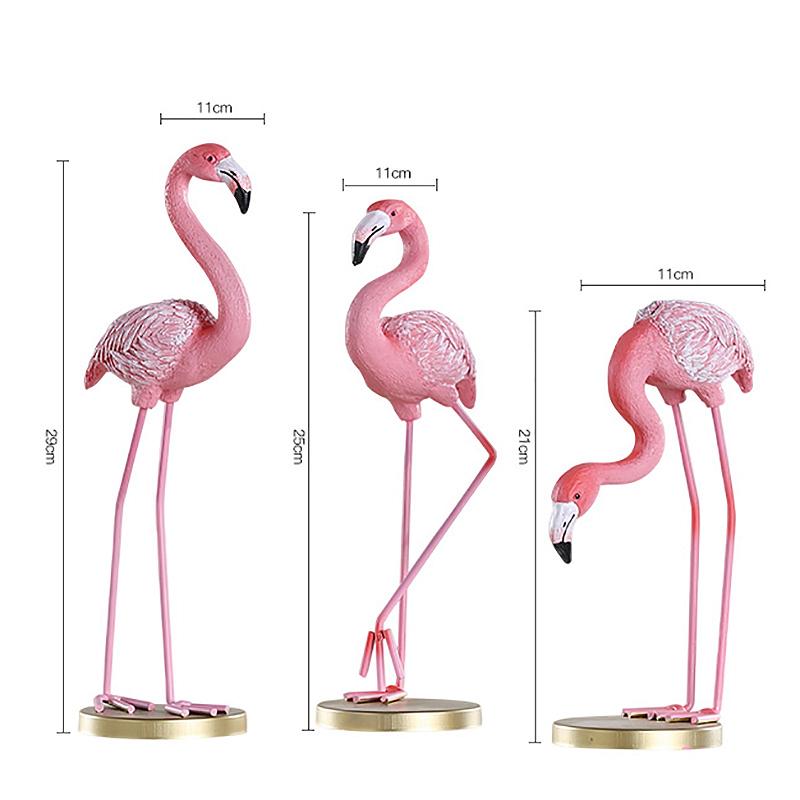 Pink Flamingo Desktop Figurines