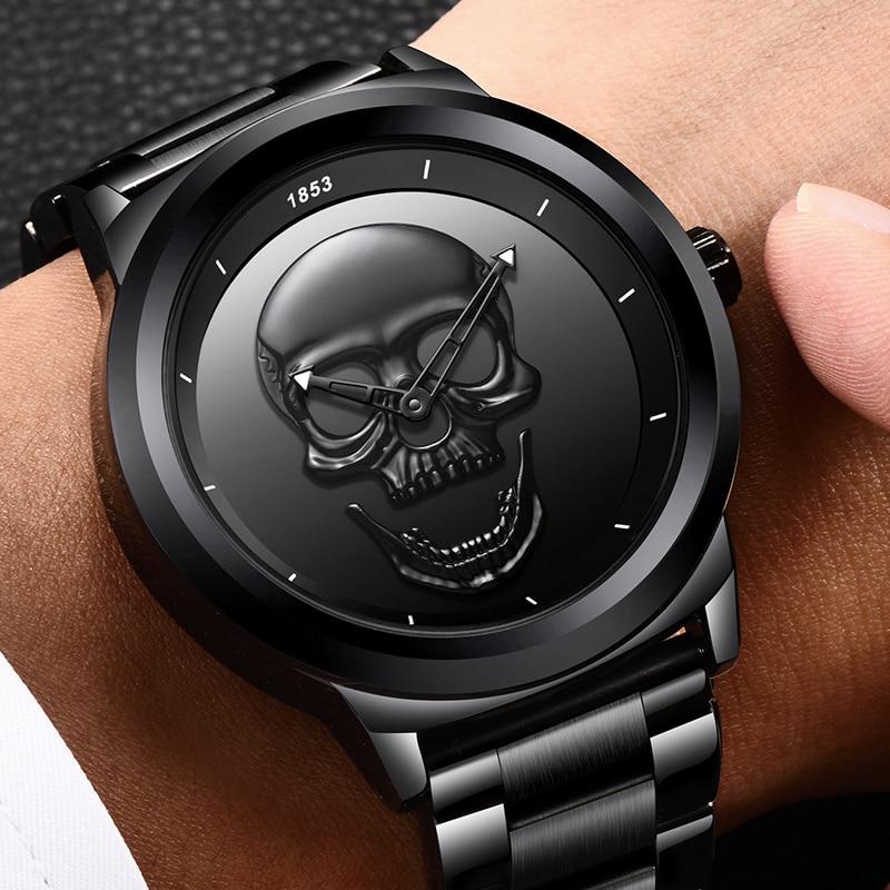 Men's 3D Skull Watch