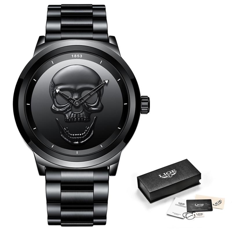 Men's 3D Skull Watch