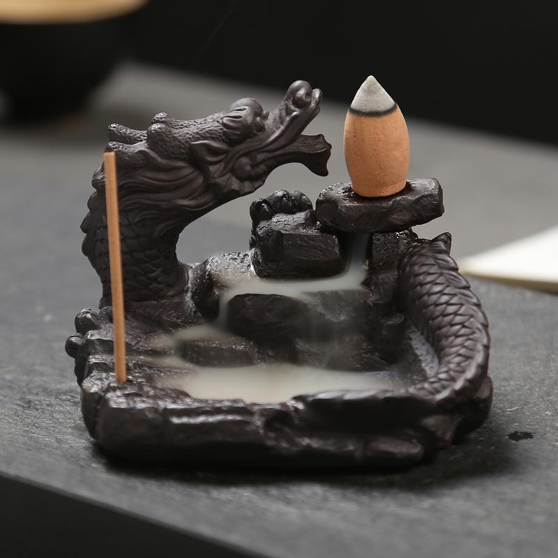 Flaming Incense Dragon Burner