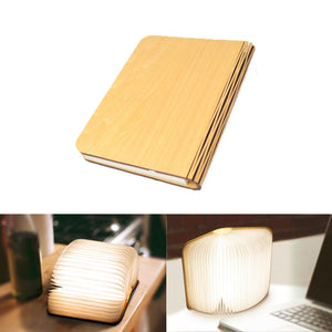 Foldable LED Wooden Book