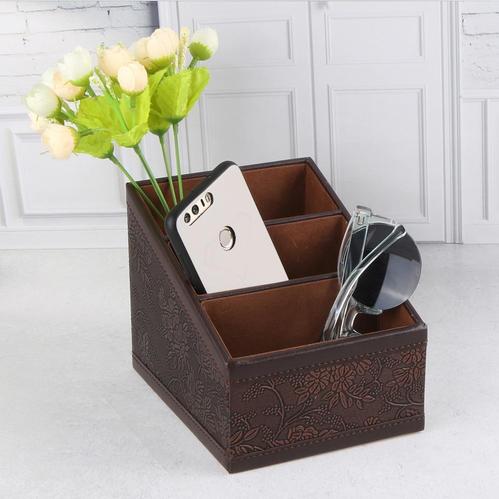 Leather Remote Control Organizer