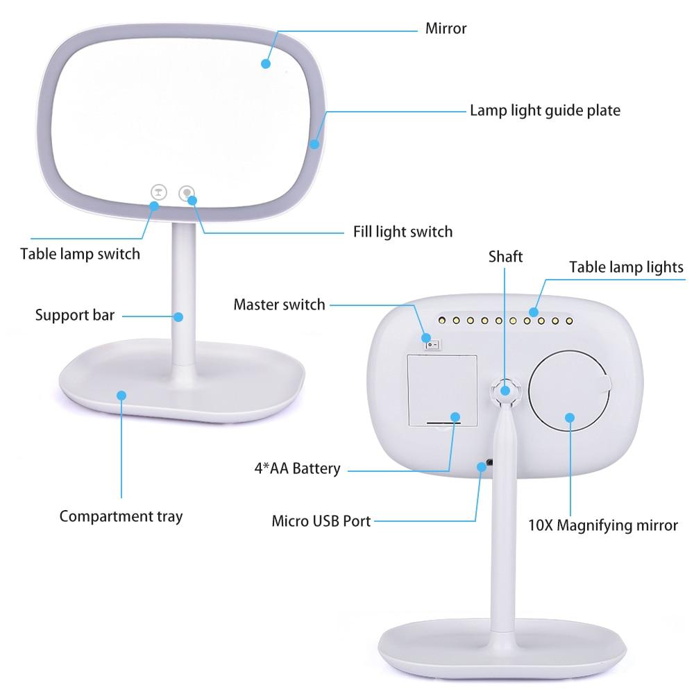 Adjustable Glow Mirror