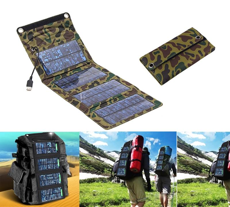 Portable Folding Solar Panel USB Charger