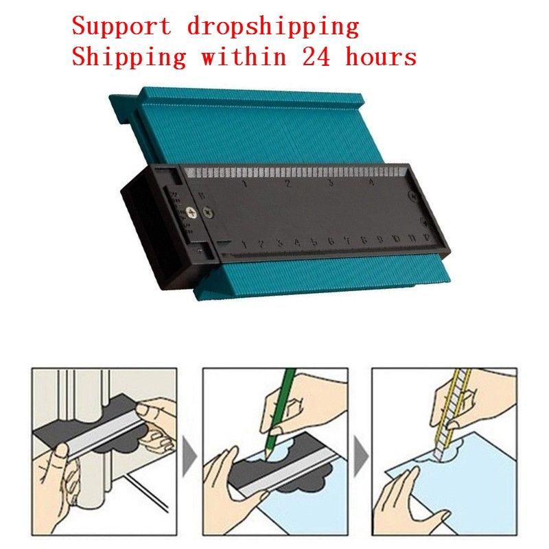 5inch Contour Profile Gauge Tiling Laminate Tiles Edge Shaping Wood Measure Ruler ABS Contour Gauge Duplicator