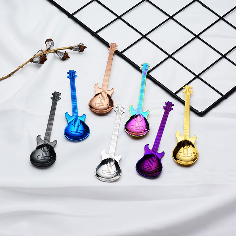 Guitar-Shaped Spoon Set