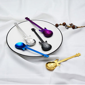 Guitar-Shaped Spoon Set