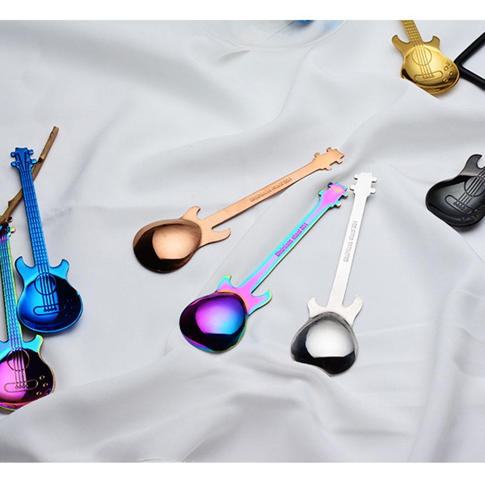 Guitar-Shaped Spoon Set