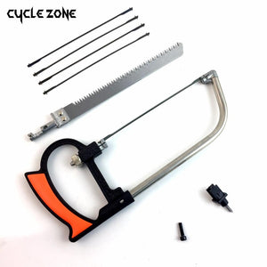 8 in 1 Magic Saw Multi Purpose Hand DIY Steel Saw Metal Wood Glass Saw Kit 6 Blades Woodworking Metalworking Model Hobby Tool