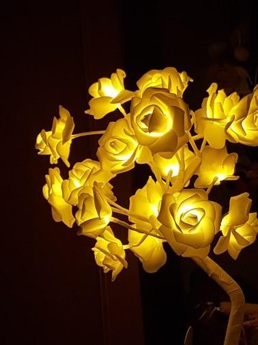 Glowing Flowers Rose Decor