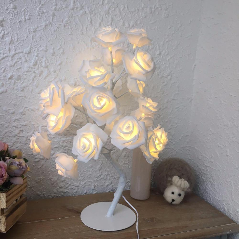 Glowing Flowers Rose Decor