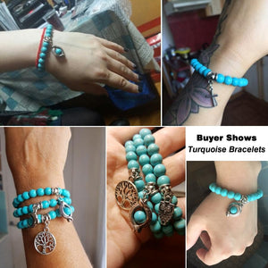 Boho Turquoise Charm Bracelet