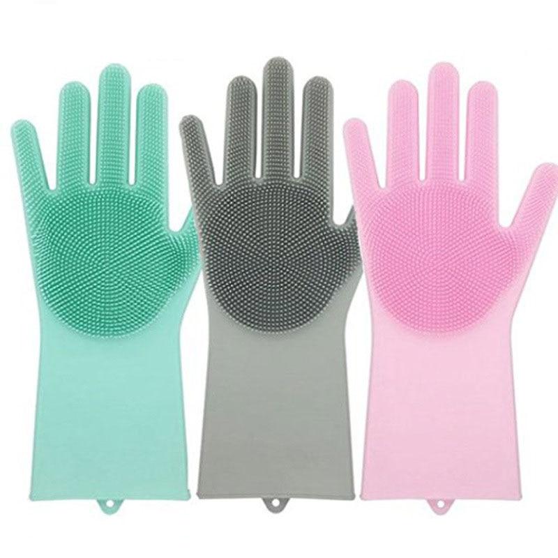 Silicone Scrubber Bristly Gloves