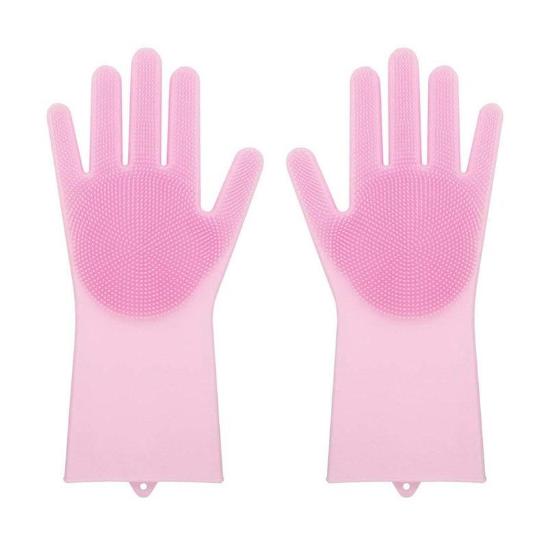 Silicone Scrubber Bristly Gloves