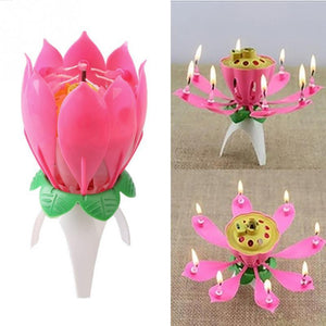 Birthday Blossom Flower Candle