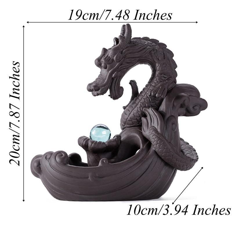 Crystal Dragon Incense Burner