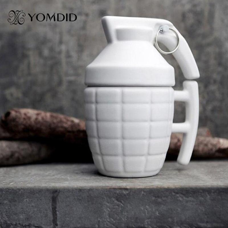 Ceramic Lidded Grenade Mug