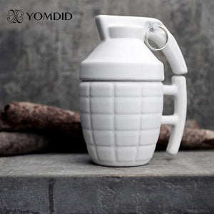 Ceramic Lidded Grenade Mug