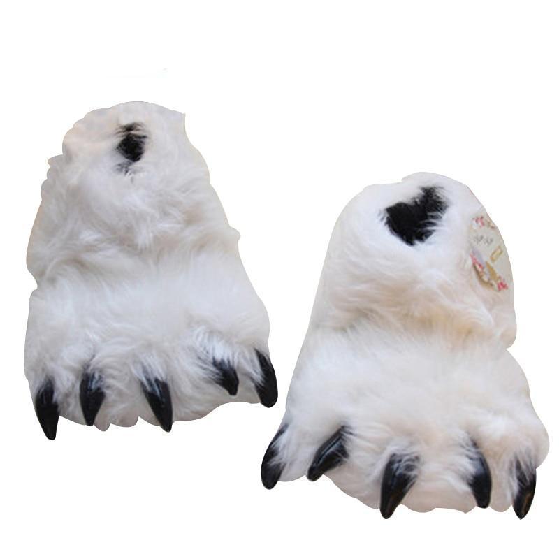 Yeti Paws Fuzzy Slippers