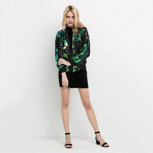 Sequin Bomber Jacket