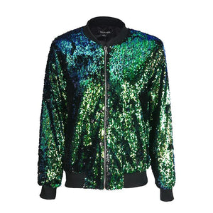 Sequin Bomber Jacket