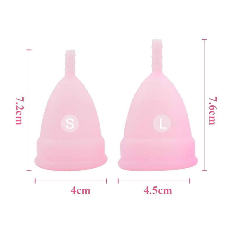 Beautique Menstrual Cup (2-pack, 100% Silicone)