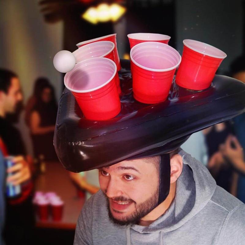 Inflatable Bee Pong Hat