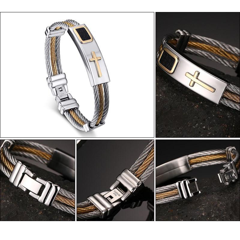 Premium Stainless Cross Bracelet