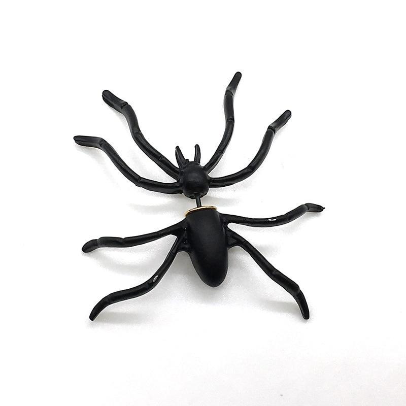 Black Spider Earrings