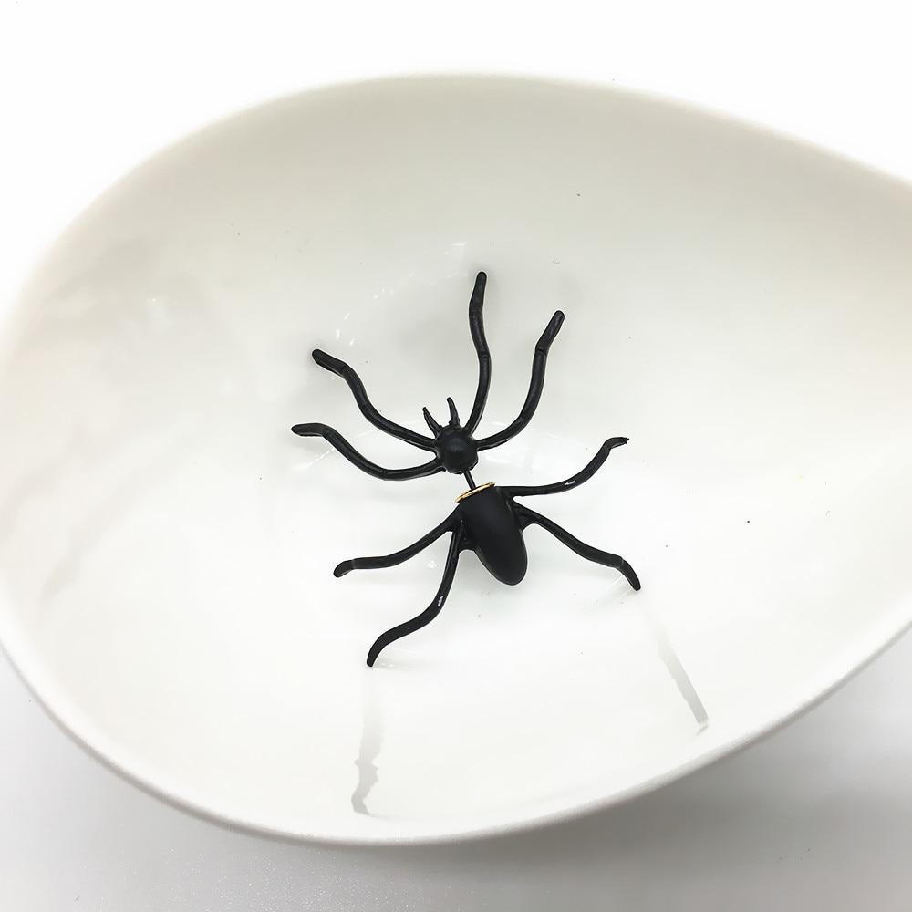 Black Spider Earrings