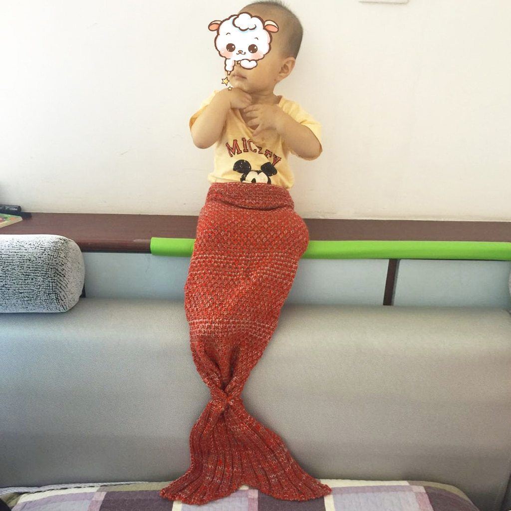 Mermaid Tail Kitted Blanket