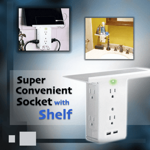 Super Convenient Outlet Socket Shelf