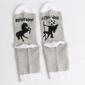 Unicorn Wine Socks