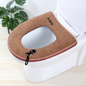 Cat and Fish Toilet Cover