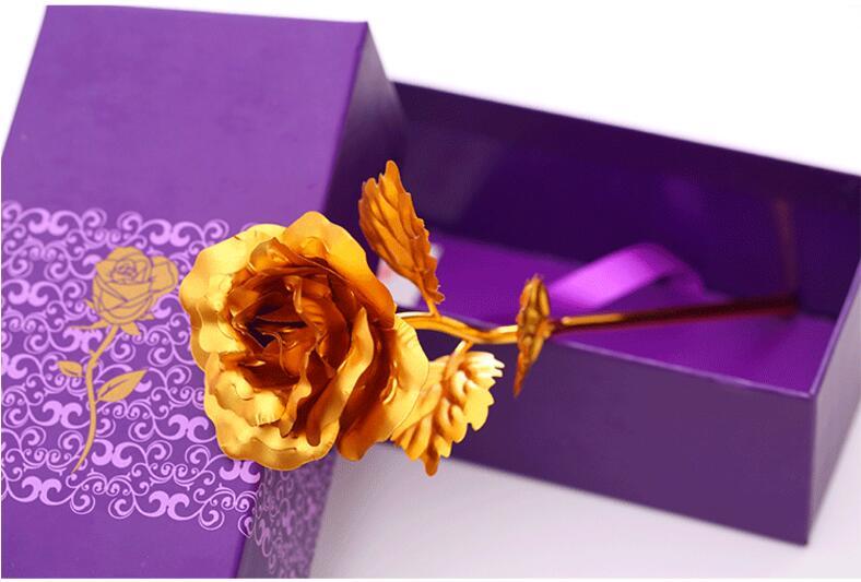 Gold Foil Plated Rose