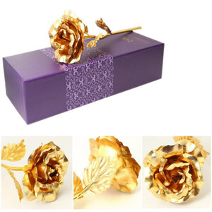 Gold Foil Plated Rose