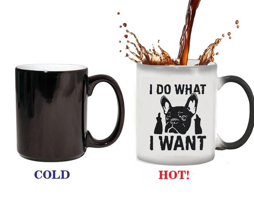 I Do What I Want Bulldog Mug