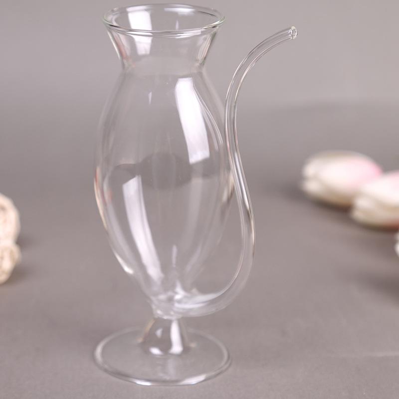 Artistic Goblet Glass Mug - 2pcs