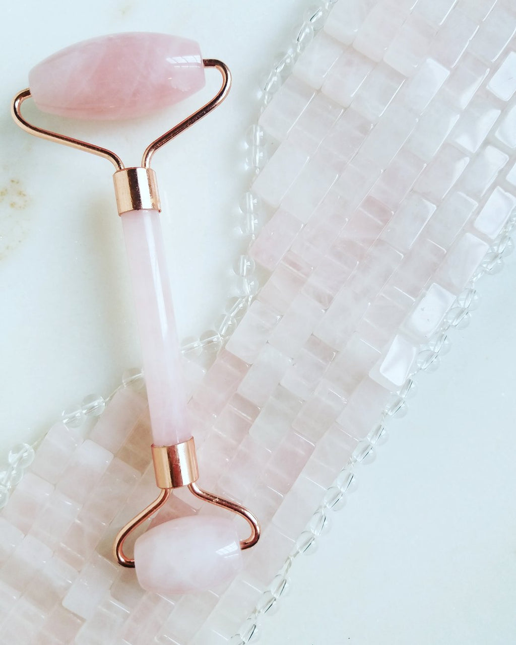 Natural Rose Crystal Quartz Anti Cellulite Tool