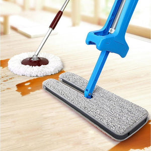 Double Sided Lazy Mop with Self-Wringing Ability