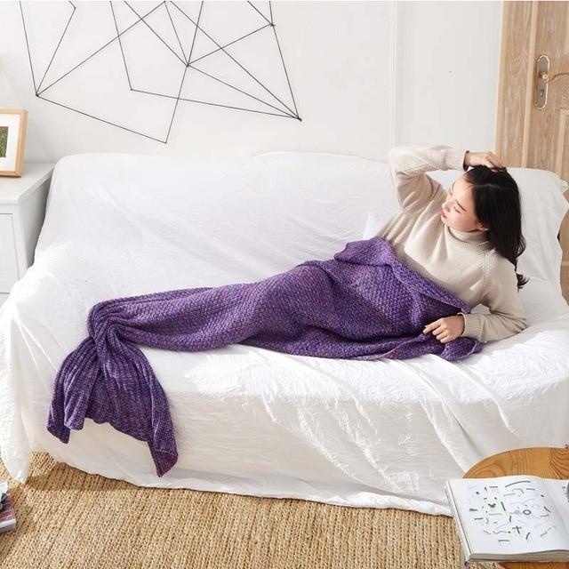 Mermaid Tail Kitted Blanket