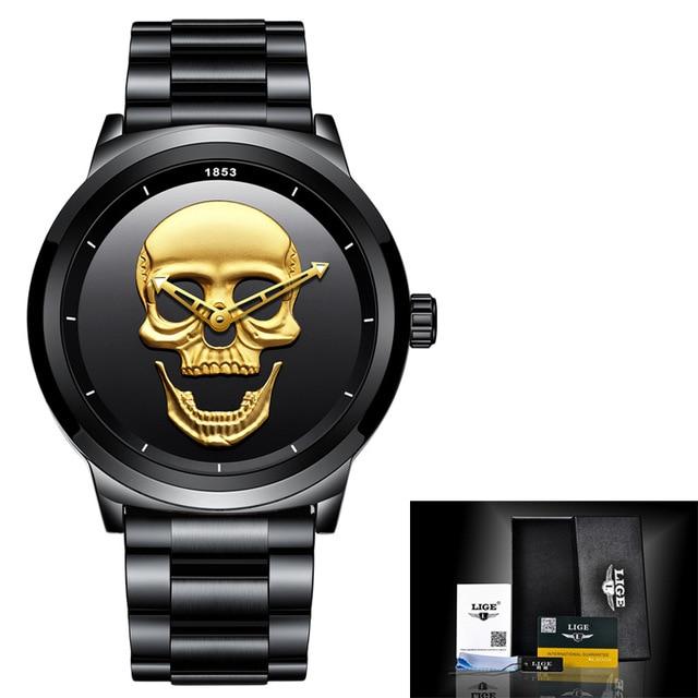 Men's 3D Skull Watch