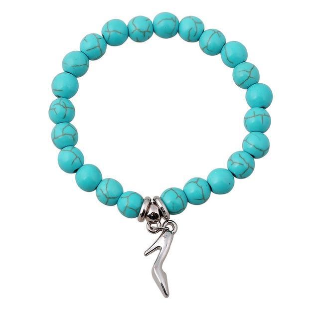 Boho Turquoise Charm Bracelet